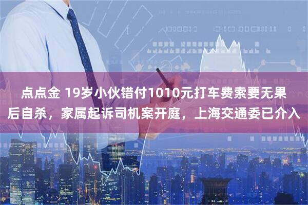 点点金 19岁小伙错付1010元打车费索要无果后自杀，家属起诉司机案开庭，上海交通委已介入