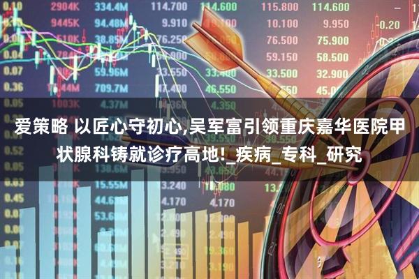 爱策略 以匠心守初心,吴军富引领重庆嘉华医院甲状腺科铸就诊疗高地!_疾病_专科_研究