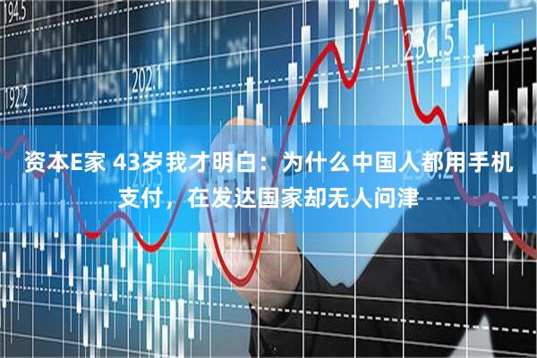 资本E家 43岁我才明白：为什么中国人都用手机支付，在发达国家却无人问津