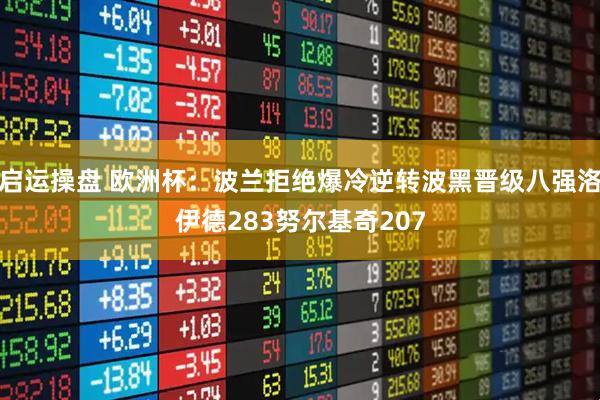 启运操盘 欧洲杯：波兰拒绝爆冷逆转波黑晋级八强洛伊德283努尔基奇207