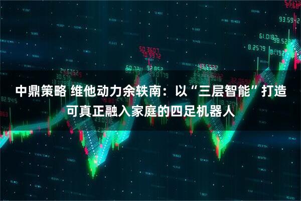 中鼎策略 维他动力余轶南：以“三层智能”打造可真正融入家庭的四足机器人